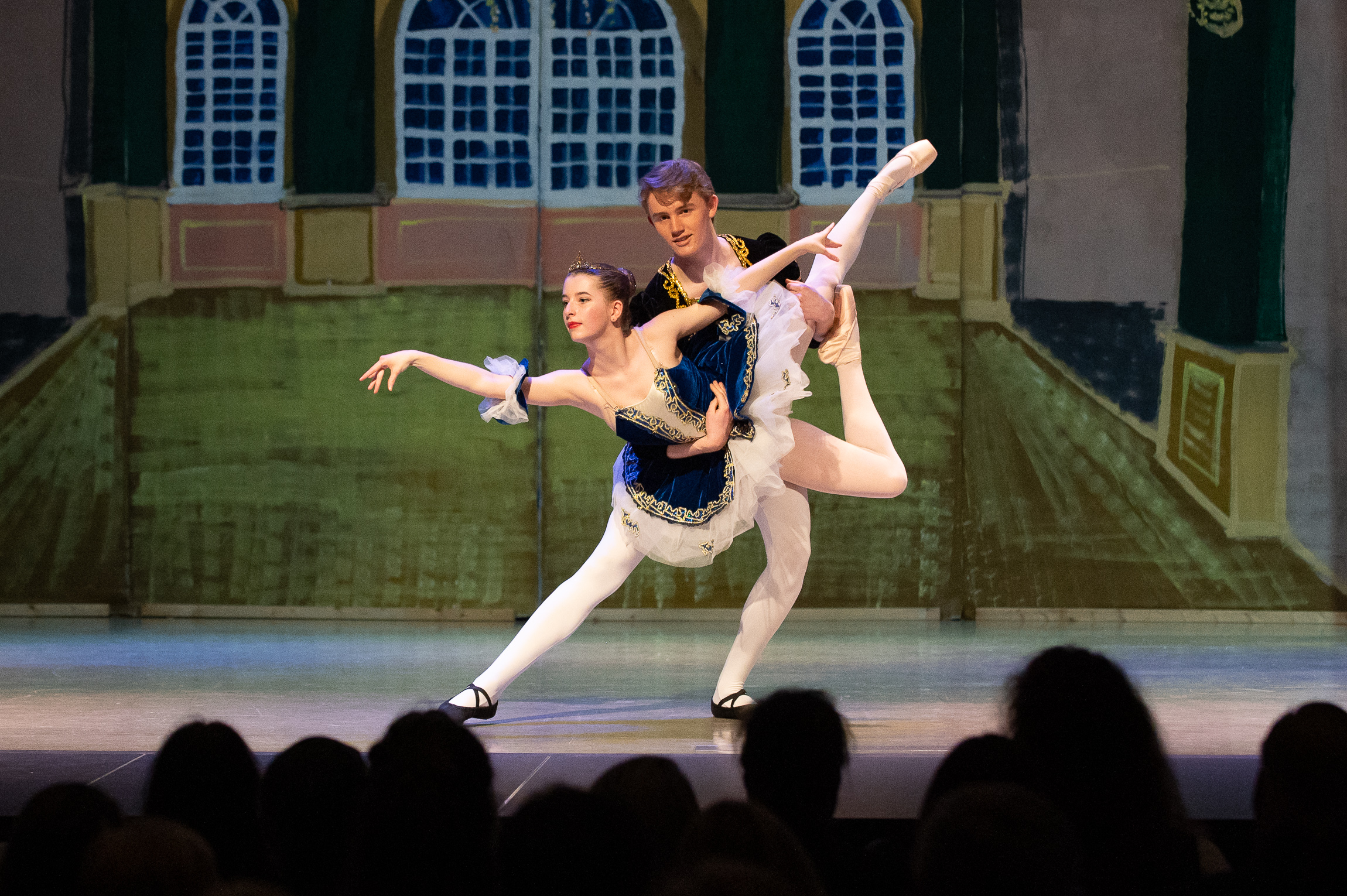 Ballerina bei einer Aufführung